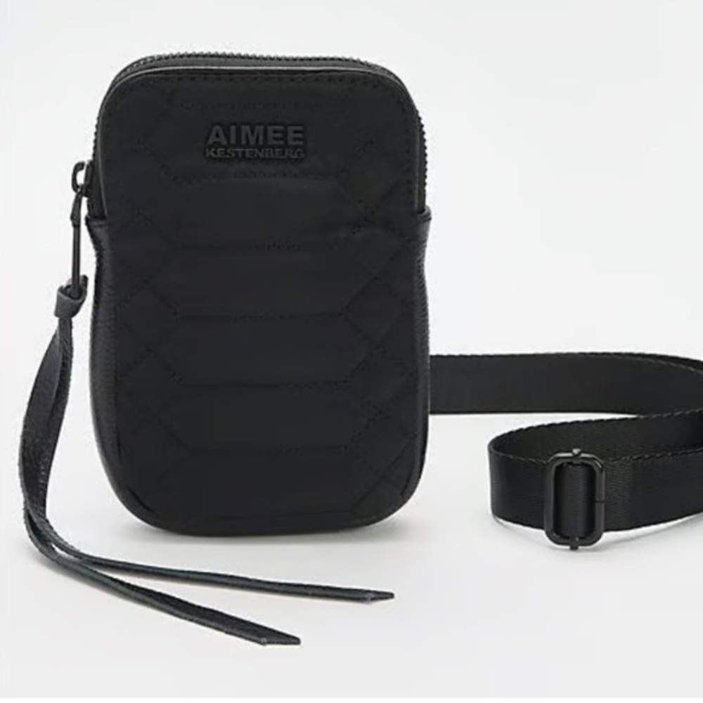 Aimee Kestenberg Stadium crossbody nylon bag black stylish designer purse